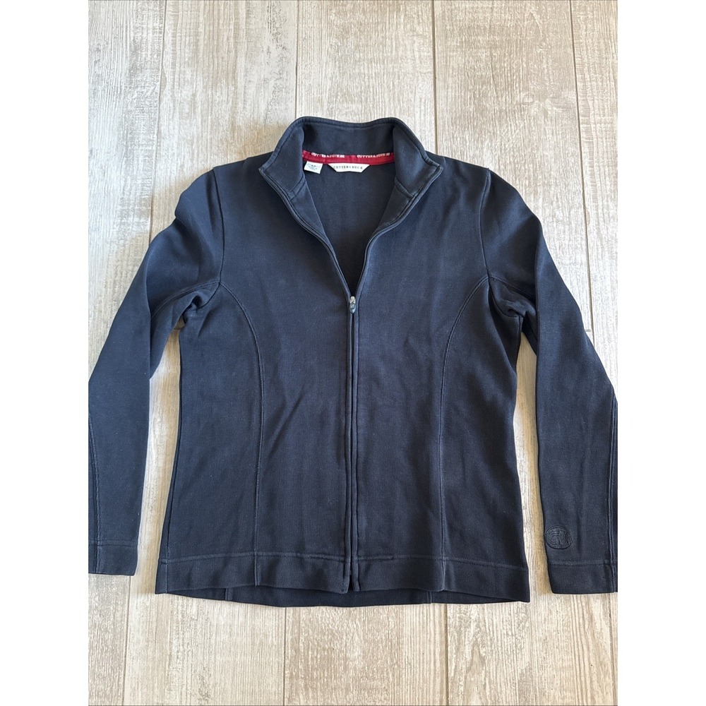 Cutter & Buck Women's Lightweight Zip Up Sweater Jacket Black Size-S/P
